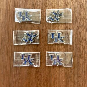 Kentucky Wildcats Enamel NFL Charm Lot of 6 for Jewelry Making, Necklace Earring